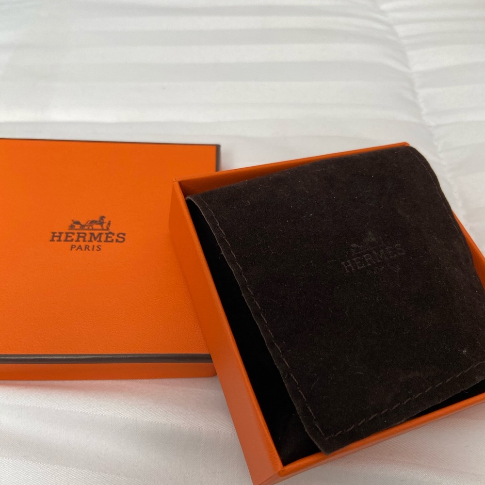 Hermes Enamel Hinged Bracelet - Size Pm - image 3